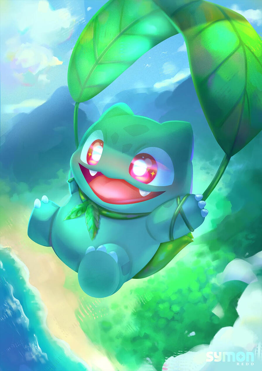 Floating Bulbasaur